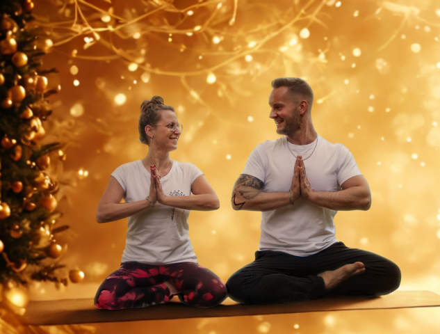 Weihnachtsyoga, Hatha Yoga, Living Namasté Yoga Freuenstadt, Marina Dreyer, Daniel Dreyer