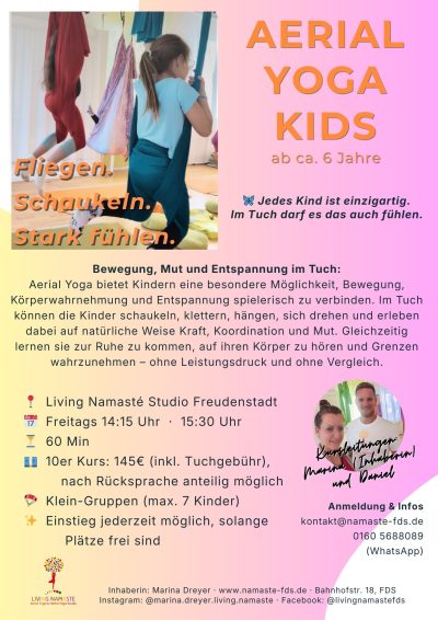 Aerial Yoga Kids, Yoga Freudenstadt, Marina Dreyer