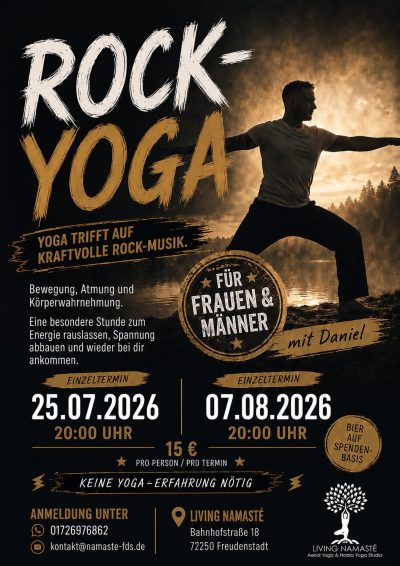 Rock-Yoga Juli-August jpg Rock Yoga, Living Namasté Freudenstadt, Daniel Dreyer