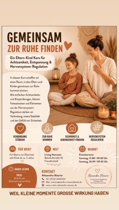 Alexandra Maurer Cranio, Living NAmasté, Yoga Freudenstadt, Marina Dreyer