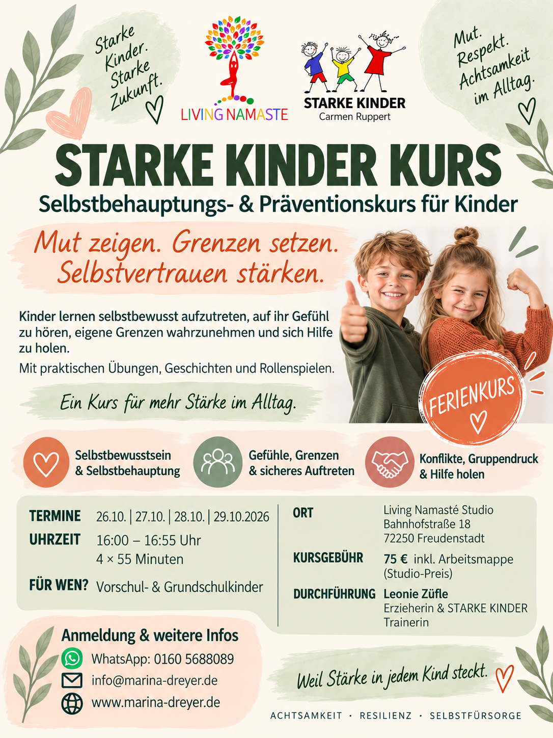 Starke Kinder Ferienkurs, Marina Dreyer, Freudenstadt