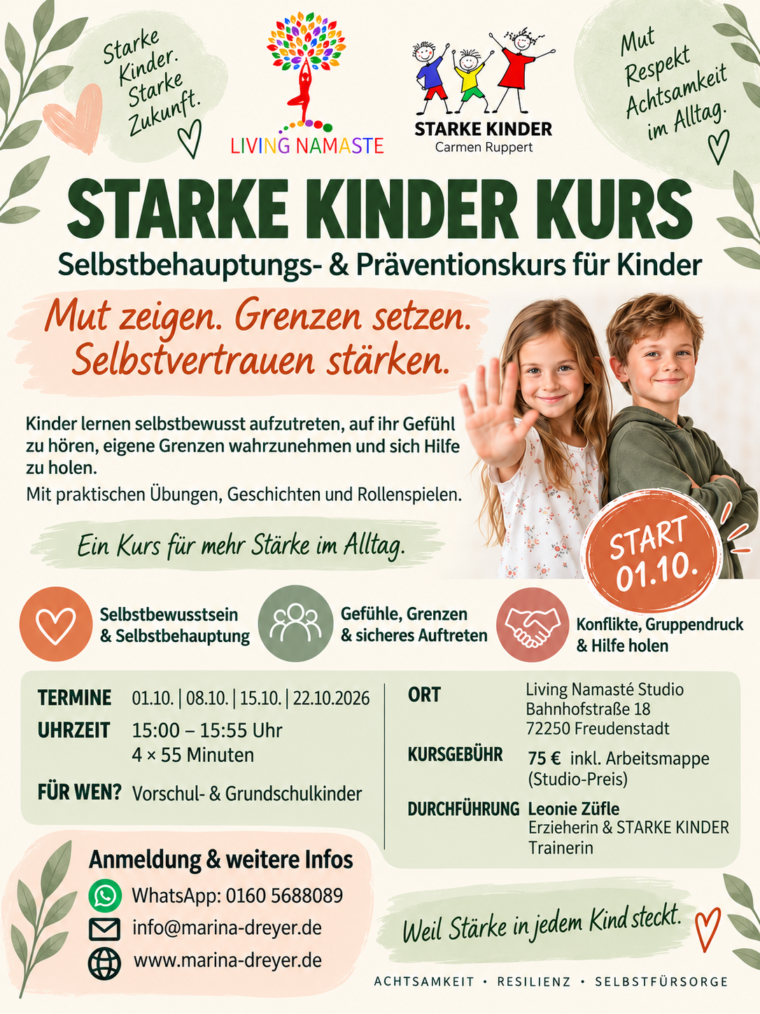 Starke Kinder Kurs ab 1.10 Starke Kinder Kurs, Marina Dreyer, Freudenstadt
