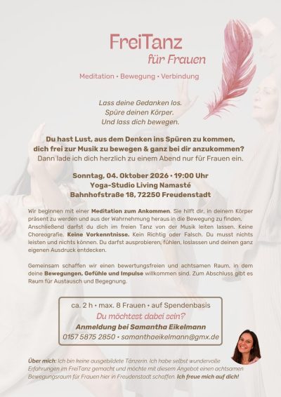 FreiTanz, Living Namasté, Samantha, Freudenstadt FreiTanz, Living Namasté, Samantha, Freudenstadt